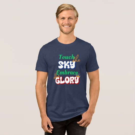Omarm de glorie Tri-Blend shirt (Voorkant volledig)