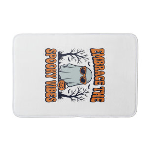 Omarm de Griezelige Sfeer Ghost Halloween Shirt_1 Badmat