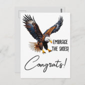 Omarm de hemel! Inspirerend afstuderen kaart (Voorkant / Achterkant)