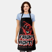 Omarm de Horror: Bloody Fright Night Halloween Schort (Gedragen)
