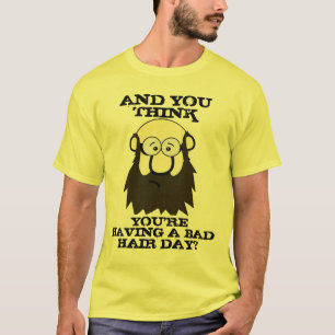 Omarm de Humor, Funny Bad Hair Day Pun Graphic T-shirt