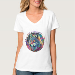 Omarm de Kosmische Howl Wolf T-shirt
