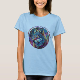 Omarm de Kosmische Howl Wolf T-shirt