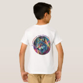Omarm de Kosmische Howl Wolf T-shirt (Achterkant volledig)
