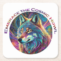 Omarm de Kosmische Howl Wolf