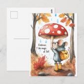 Omarm de magie van de Herfst / Herfst Briefkaart (Voorkant / Achterkant)