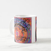 Omarm de Reis Abstract Tree Koffiemok (Voorkant links)