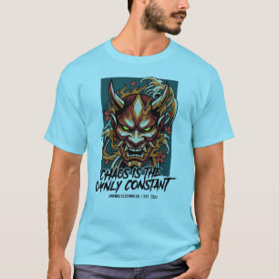 Omarm de Storm Oni Masker T-Shirt – Chaos Is