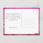 Omarm de vreugde: een Diwali-viering Briefkaart (Achterkant)