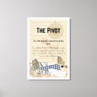 Omarm de wending: De Pivot Stretched Canvas Print