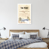 Omarm de wending: De Pivot Stretched Canvas Print (Insitu (Slaapkamer))