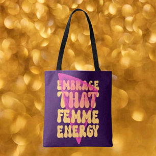 Omarm Die Femme Energie Boodschappentas Draagtas