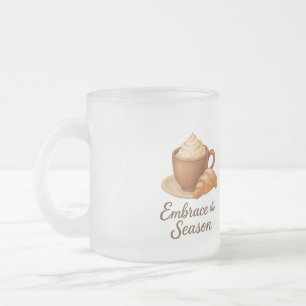 Omarm dit seizoen Frosted Mok – Cozy Cocoa Café 
