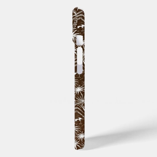 Omarm  elegantie: witte palmbomen Case-Mate iPhone case (Achterkant / Links)