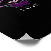 Omarm Gothic skelet hart Poster (Hoek)