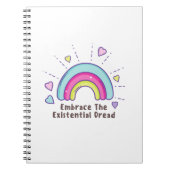Omarm het Existential Dread Funny notitieboek (Voorkant)