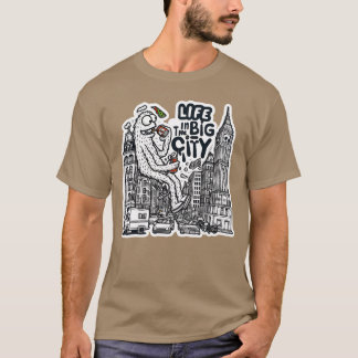 Omarm het leven in de grote stad met stijlvolle hu t-shirt