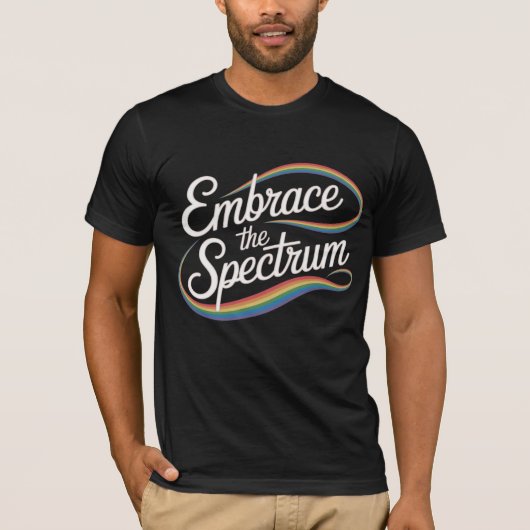 Omarm het spectrum t-shirt (Voorkant)