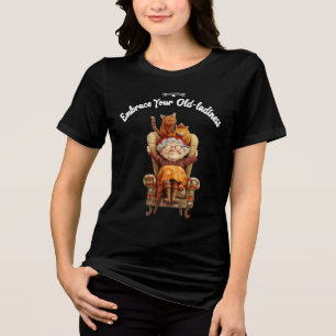 Omarm je oud-dame-zijn Tri-Blend shirt