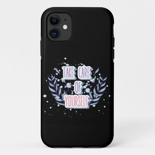 Omarm jezelf met een positief ontwerp Case-Mate iPhone case (Achterkant)