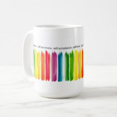 'Omarm jezelf' Regenboog Mok (Voorkant links)