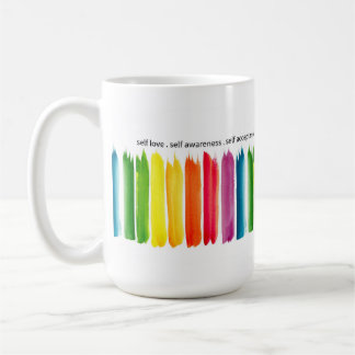 'Omarm jezelf' Regenboog Mok
