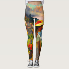 Omarm kunst met elke stap leggings