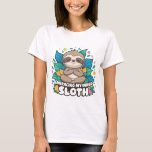 Omarm mijn innerlijke luiheid meditatie t-shirt