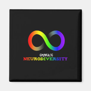 Omarm Neurodiversiteit Autisme Asd Adhd Regenboog  Magneet