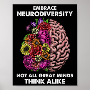 Omarm Neurodiversiteit Autisme Bewustzijn Adhd Spe Poster
