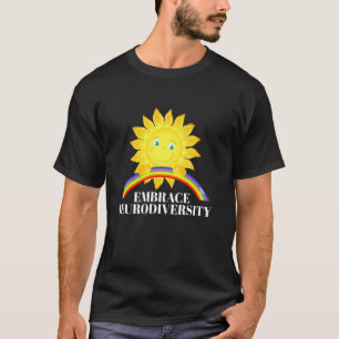 Omarm Neurodiversiteit Autisme Regenboog Sped Lera T-shirt