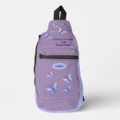 Omarm Serenity met Elke Flutter Violet Sling Bag (Voorkant)