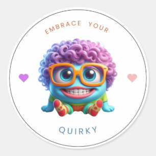 "Omarm uw eigenzinnige" empowerment sticker