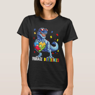 Omarm verschillen ASS spectrum dinosaurus autisme T-shirt