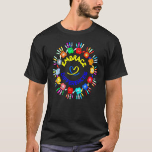 Omarm Verschillen Kleur Handen Steun Autism Awa T-shirt