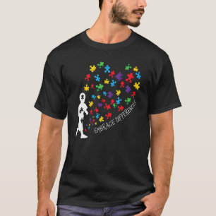 Omarm verschillen     Steun Autisme Bewustzijn D T-shirt