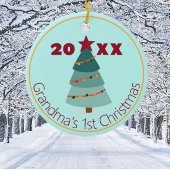 Oma's 1e Kerstmis Foto Ornament