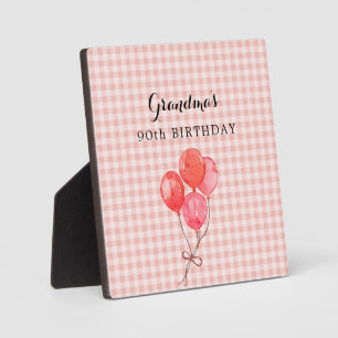 Oma's 90e verjaardag fotoplaat