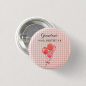 Oma's 90e verjaardag ronde button 3,2 cm (Voorkant /achterkant)