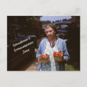 Oma's aardbei Recipe Vers aardbeien Oude aardbeien Briefkaart (Voorkant)