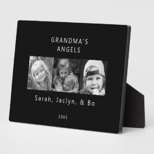 Oma's Angels B/W Multi-Photo Zwart Fotoplaat