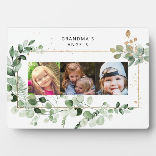 Oma's Angels Eucalyptus Multi-Photo White Fotoplaat (voorkant)