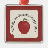 Oma's Apple Pie Silver Ornament (Voorkant)