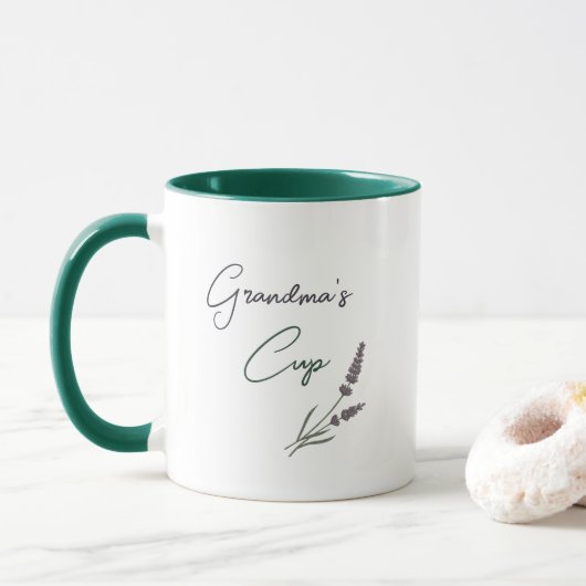 Oma's Beker Lavendel Mok (Met donut)