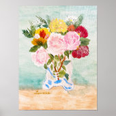 Oma's Bloemen Poster (Voorkant)