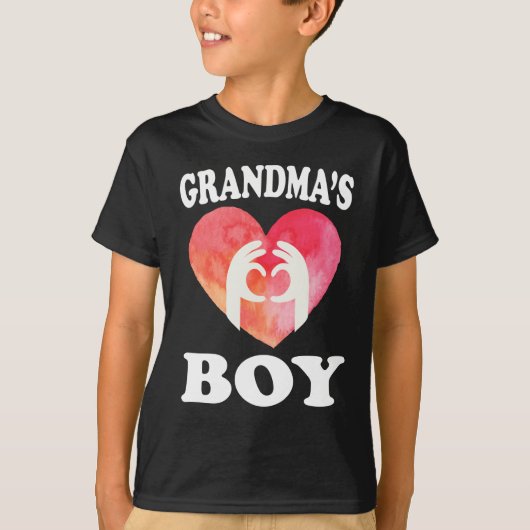 Oma's Boy Grandson Gift T-shirt (Voorkant)