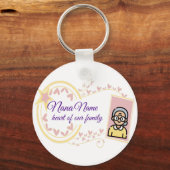 Oma's Day Badge Design Sleutelhanger (Voorkant)