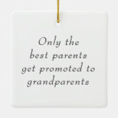 Oma's eerste kleinbaby echo kerst keramisch ornament (Achterkant)