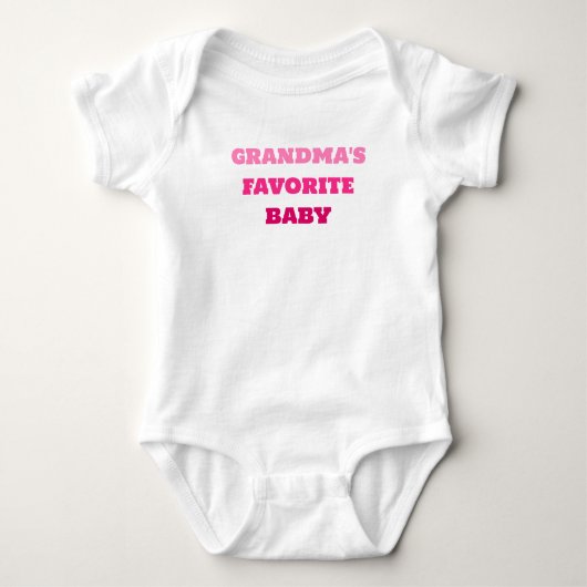 Oma's favoriete Baby Romper, Schattige roze Bodysu Romper (Voorkant)