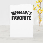 Oma'S Favoriete Grappige Grootouder-Kleinkind Kaart (Gele Bloem)